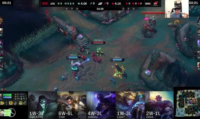 Letme看WBG首局被JDG轻松拿下:就强抓小虎 WBG状态就很差!